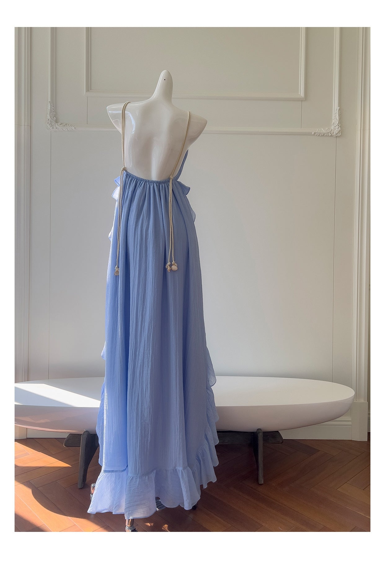THE OCEAN MUSE DRESS - BLUE