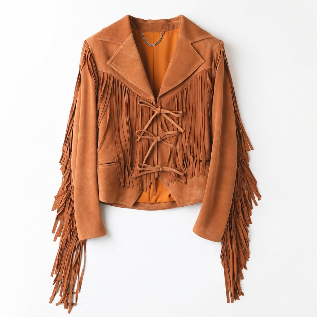 THE DAKOTA GENUINE SUEDE FRINGE JACKET