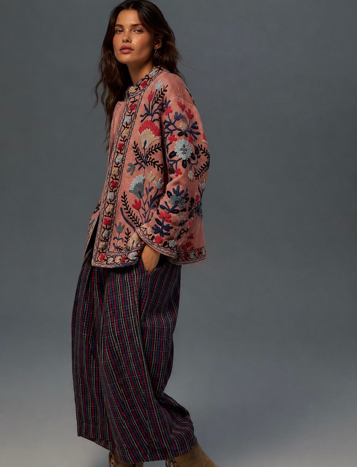 THE ROSELLE EMBROIDERED JACKET