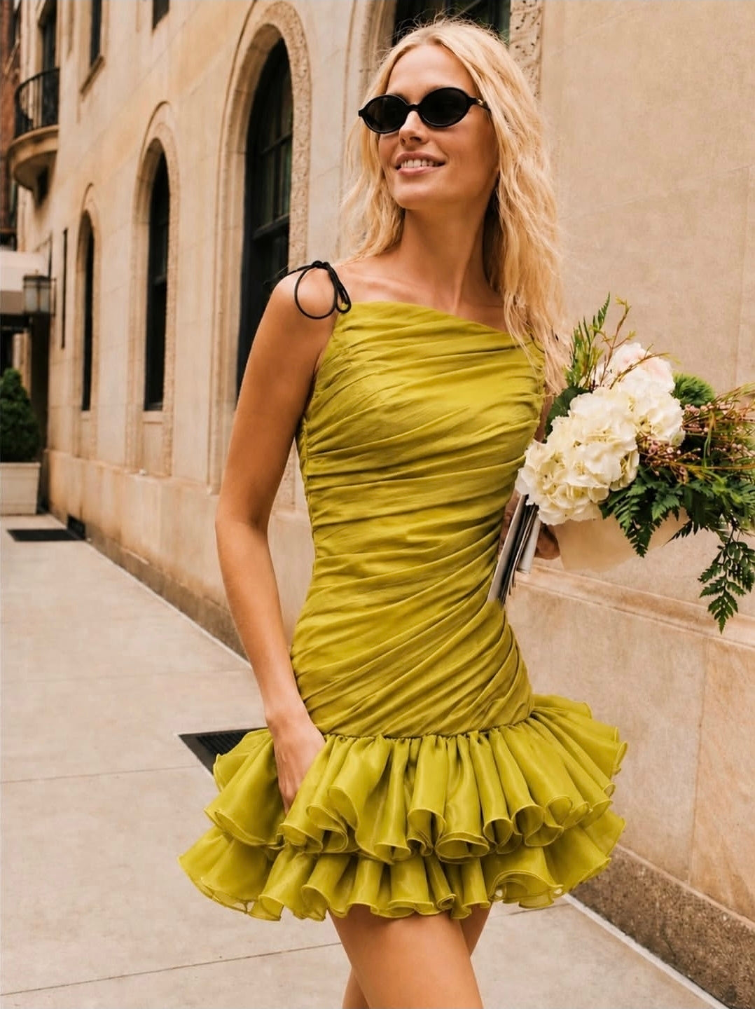 THE RIVIERA MUSE DRESS - GREEN