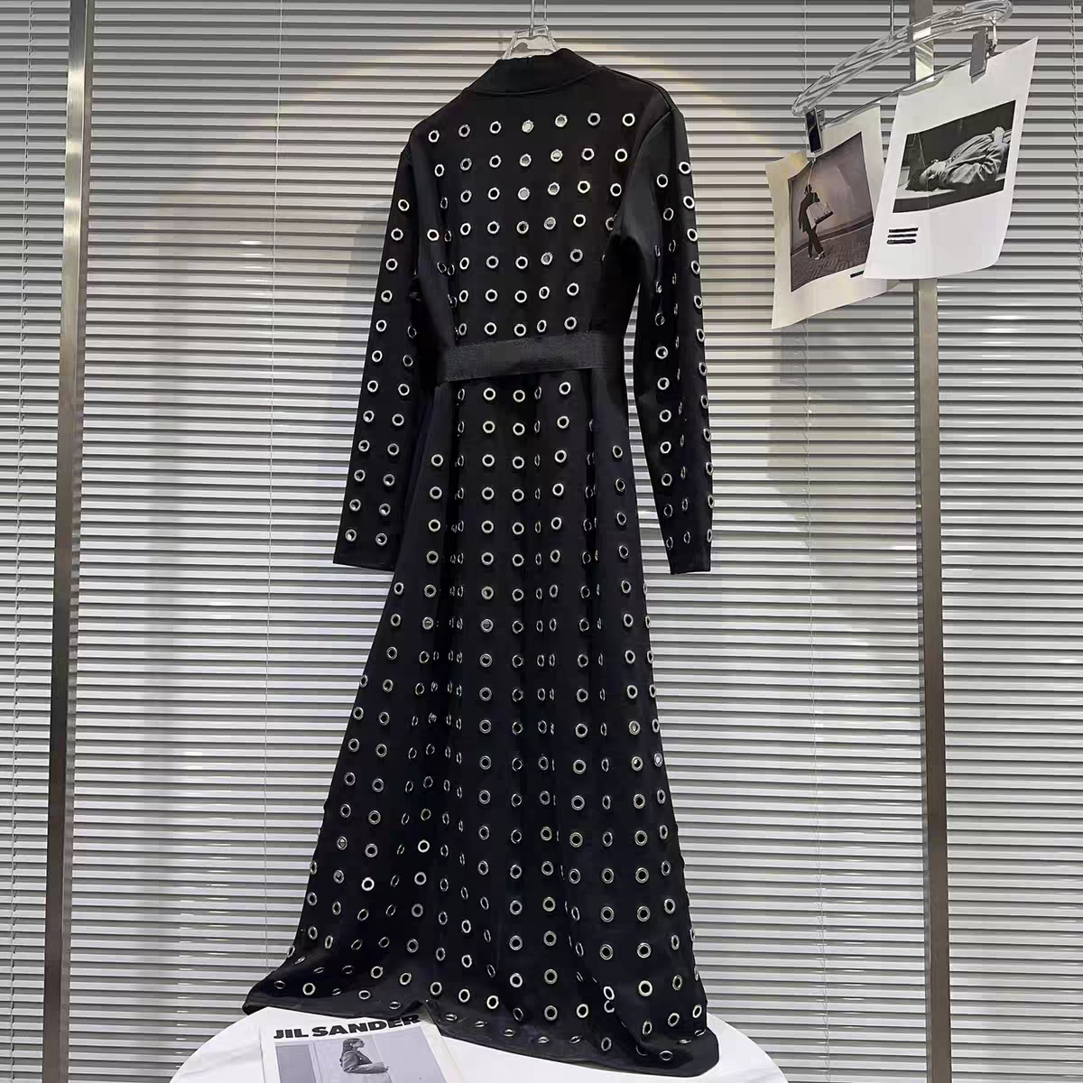 THE ONYX EYELET KIMONO