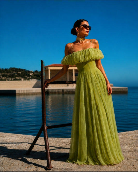 LIME AURA DRESS